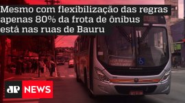 Mesmo com flexibiliza��o das regras apenas 80% da frota de �nibus est�o nas ruas de Bauru