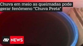 Chuva em meio as queimadas pode gerar fen�meno ''Chuva Preta''