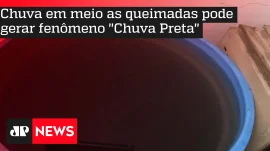 Chuva em meio as queimadas pode gerar fenmeno ''Chuva Preta''