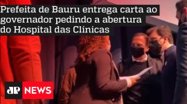 Prefeita de Bauru entrega carta ao governador pedindo a abertura do Hospital das Cl�nicas