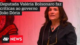Deputada Val�ria Bolsonaro faz cr�ticas ao governo Jo�o D�ria