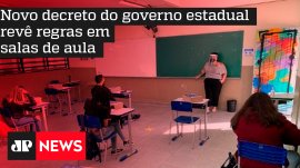 Novo decreto do governo estadual rev� regras em salas de aula