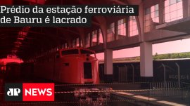 Pr�dio da esta��o ferrovi�ria de Bauru � lacrado