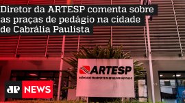 Diretor da ARTESP comenta sobre as pra�as de ped�gio na cidade de Cabr�lia Paulista