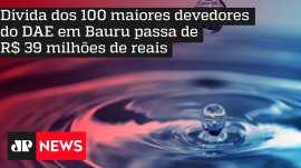 D�vida dos 100 maiores devedores do DAE em Bauru passa de R$ 39 milh�es de reais