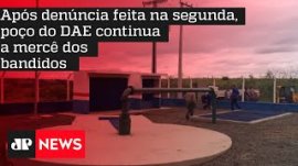 Ap�s den�ncia feita na segunda, po�o do DAE continua a merc� dos bandidos