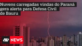 Nuvens carregadas vindas do Paran� gera alerta para Defesa Civil de Bauru