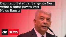 Deputado Estadual Sargento Neri visita � r�dio Jovem Pan News Bauru