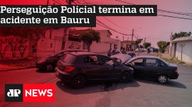Persegui��o Policial termina em acidente em Bauru