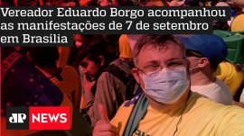 Vereador Eduardo Borgo acompanhou as manifesta��es de 7 de setembro em Bras�lia