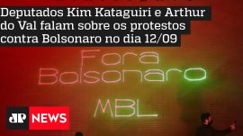 Deputados Kim Kataguiri e Arthur do Val falam sobre os protestos contra Bolsonaro no dia 12/09