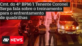 Cmt. do 4� BPM/I Tenente Coronel Serpa fala sobre o treinamento para o enfrentamento de quadrilhas