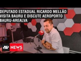 Deputado Estadual Ricardo Mell�o visita Bauru e discute aeroporto Bauru-Arealva