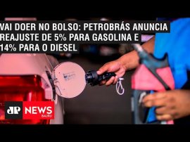 Vai doer no bolso: Petrobr�s anuncia reajuste de 5% para gasolina e 14% para o diesel