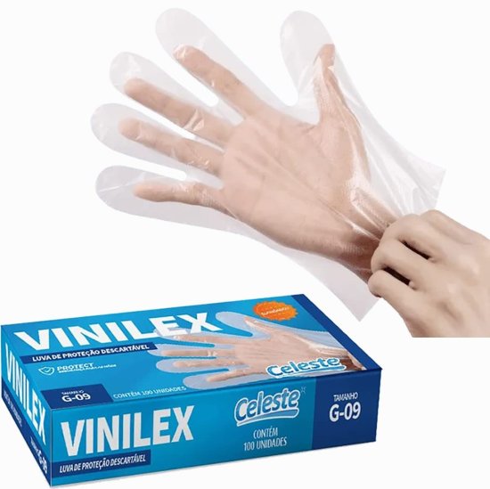 Luva Vinilex - Celeste