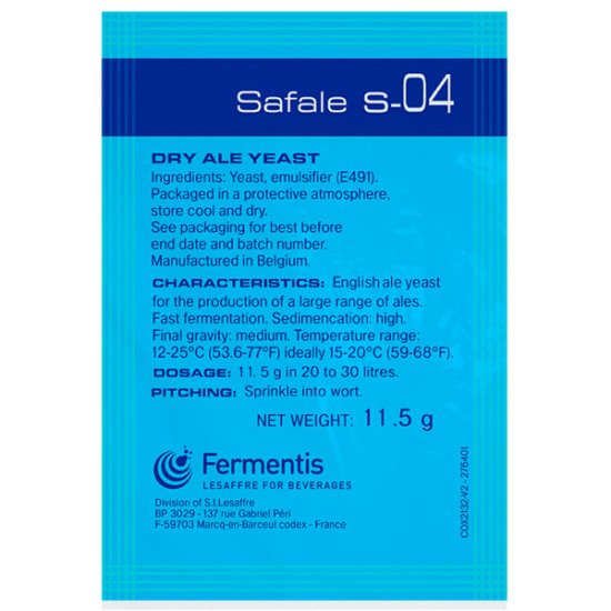 Fermento Fermentis SafAle™ S-04