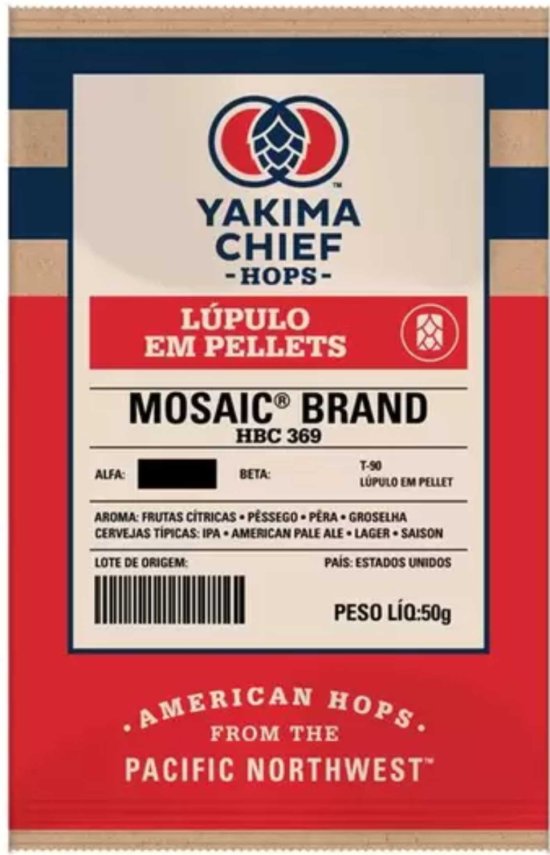 Lúpulo Mosaic Yakima 50g