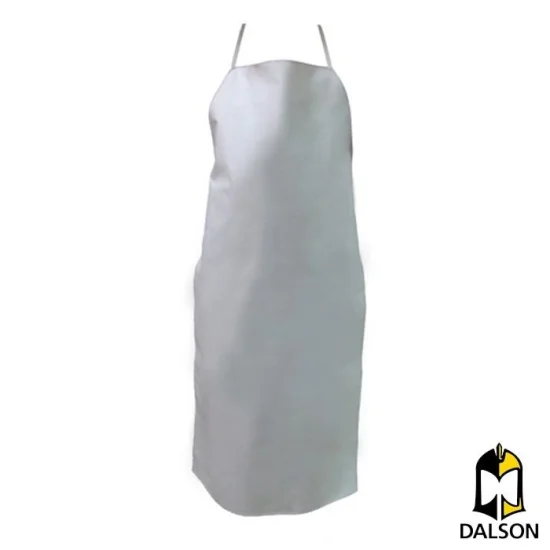 Avental de silicone branco 1,20 x 0,70cm