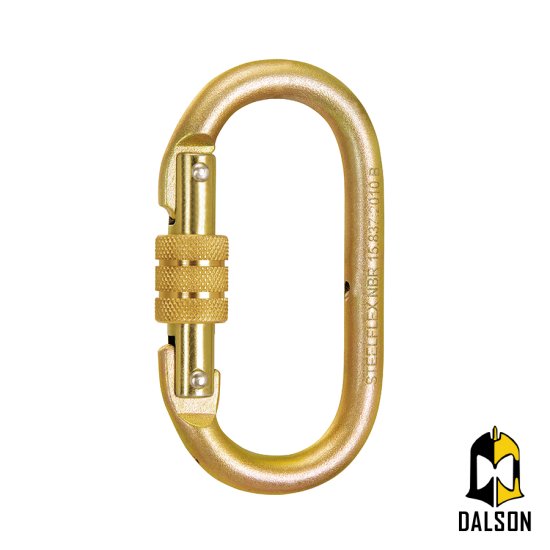Mosquetão trava-dupla 25KN - Steelflex