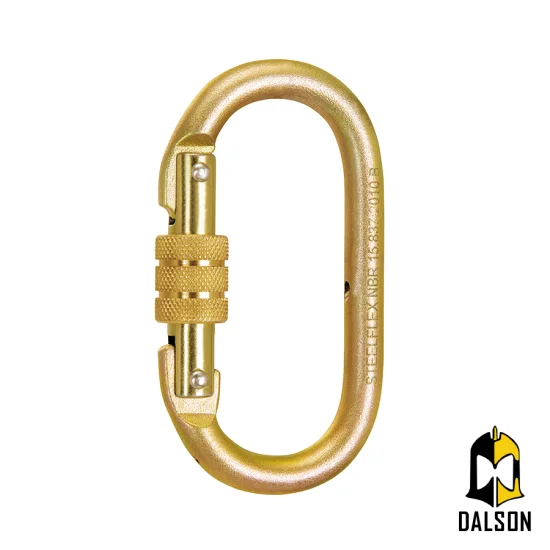 Mosqueto trava-dupla 25KN - Steelflex