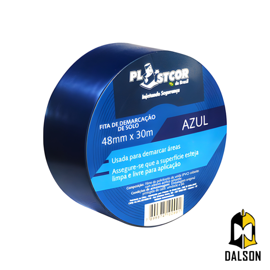 Fita de demarcação 30m x 48mm - Plastcor