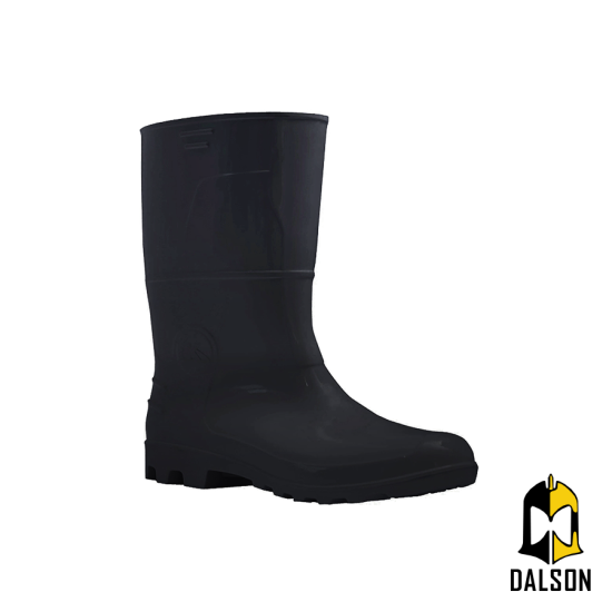 Bota de PVC Safety Boots preta cano médio CA 42149 - Kadesh
