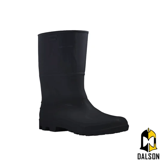 Bota de PVC Safety Boots preta cano mdio CA 42149 - Kadesh