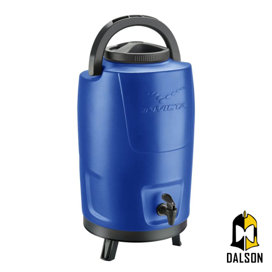 Botijão térmico azul 12 Litros - Invicta
