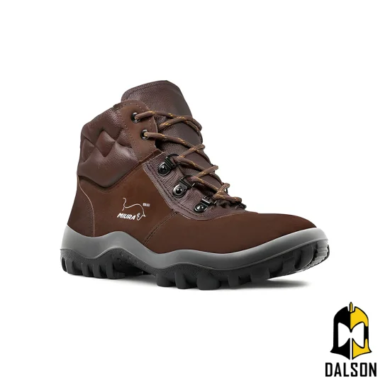 Botina Miura em Nobuck caf CA 12783 - Safetline