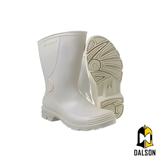 Bota de PVC Capataz branca cano médio CA 50412 - Sete Léguas