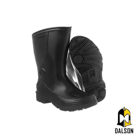 Bota de PVC Capataz preta cano mdio CA 50412 - Sete Lguas