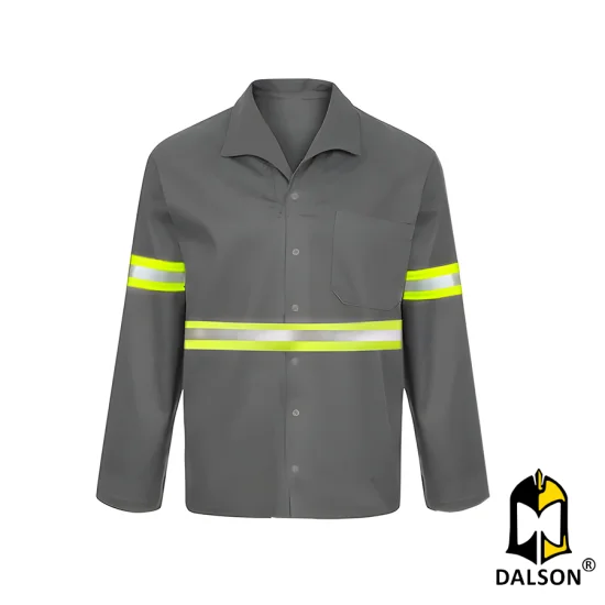 Camisa de tecido manga longa com refletivo - Brascamp