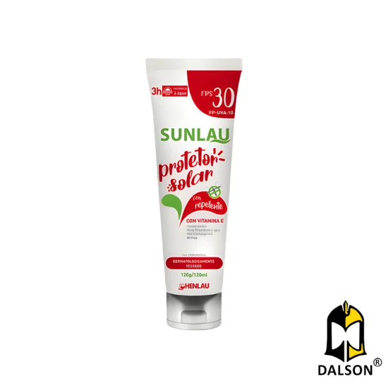 Protetor solar FPS 30 com repelente Sunlau 120ml - Henlau