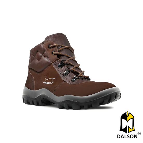 Botina Miura em Nobuck bico composite caf� CA 38791 - Safetline