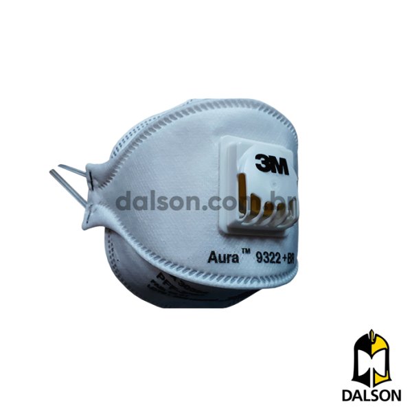 M�scara descart�vel 3M Aura 9322+BR com v�lvula CA 30594
