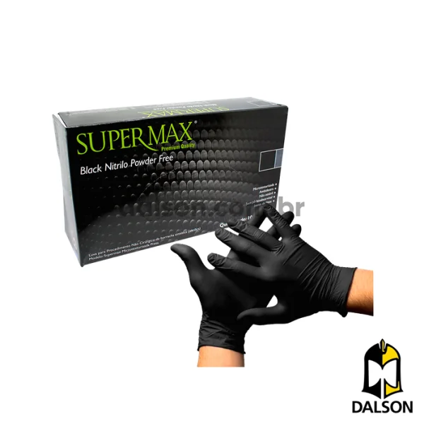 Luva nitrlica Black CA 38801 - Super Max
