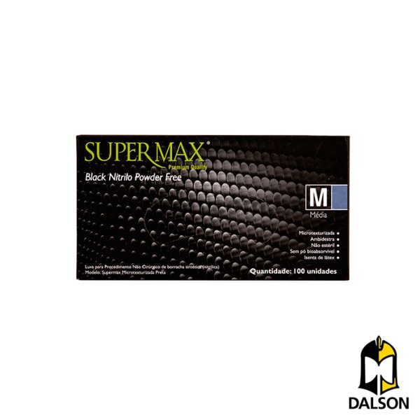 Luva nitr�lica Black CA 38801 - Super Max