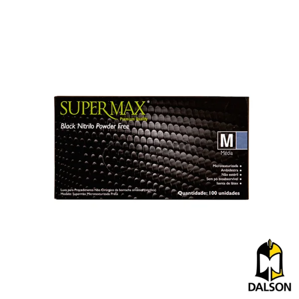 Luva nitrlica Black CA 38801 - Super Max