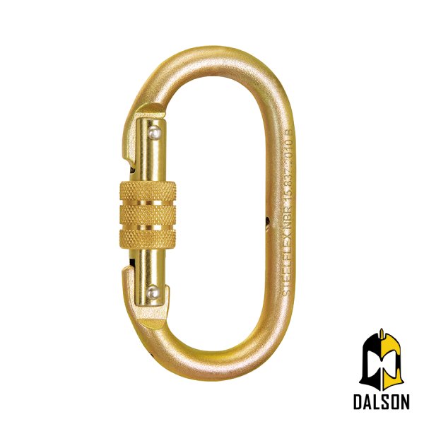 Mosquet�o trava-dupla 25KN - Steelflex