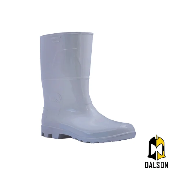 Bota de PVC Safety Boots branca cano médio CA 42149 - Kadesh