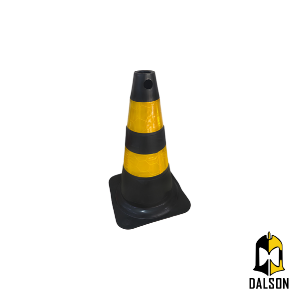 Cone flex�vel de 50cm para sinaliza��o - Plastcor