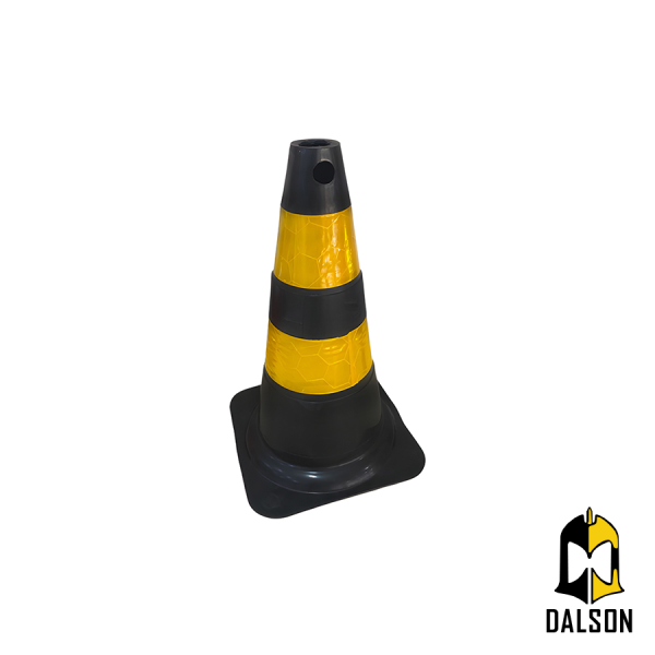 Cone flex�vel de 75cm para sinaliza��o - Plastcor