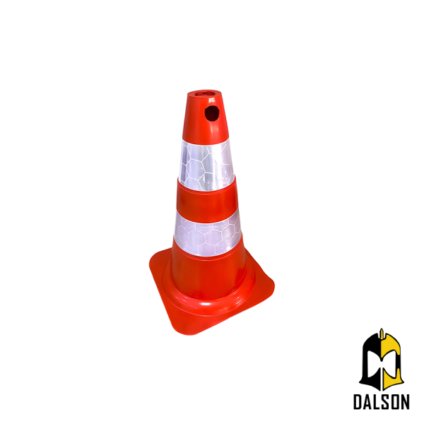 Cone flex�vel de 75cm para sinaliza��o - Plastcor