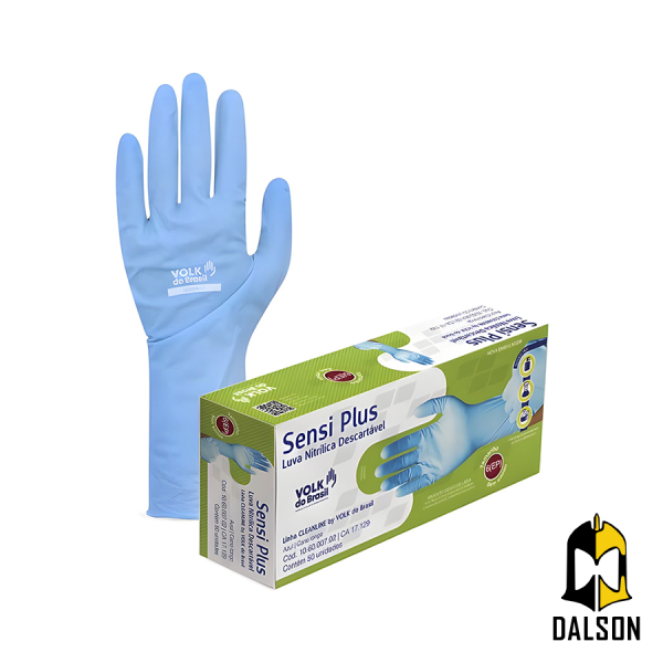 Luva Sensi Plus nitr�lica CA 47448 - Volk do Brasil