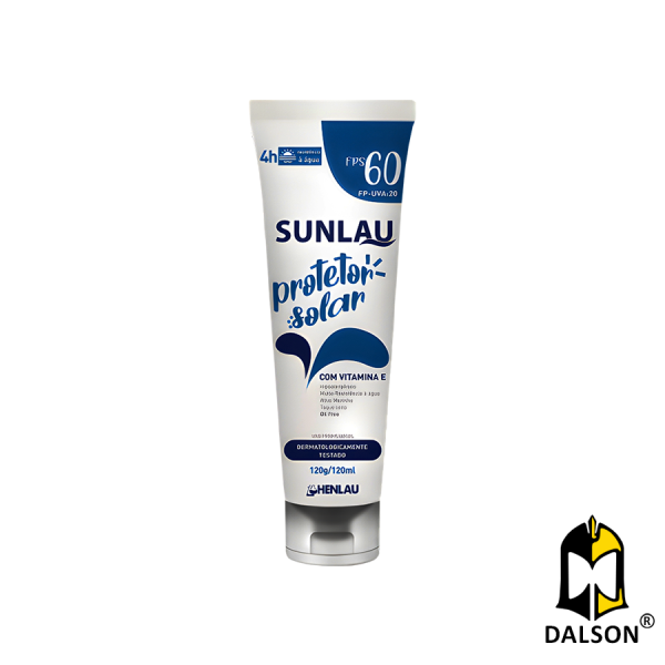 Protetor solar FPS 60 Sunlau 120ml - Henlau