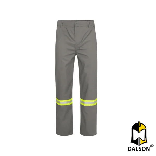 Calça de tecido com barra e com refletivo - Confio