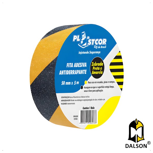 Fita antiderrapante 5m x 50mm - Plastcor