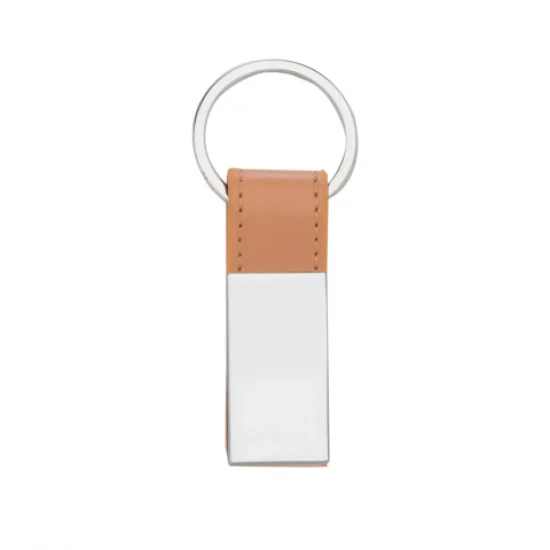 Chaveiro Metal com Couro +