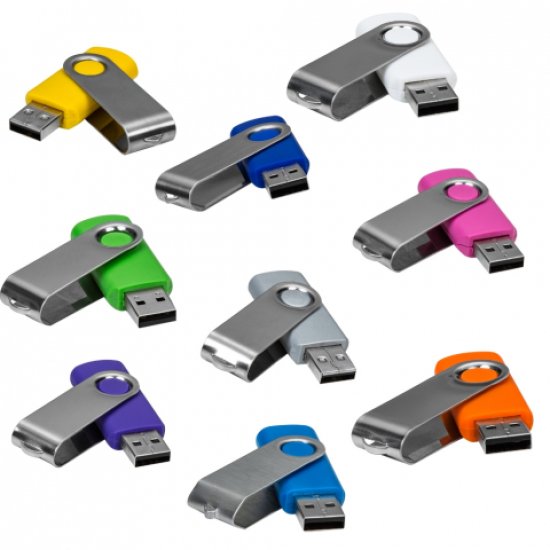 Pen Drive Girat�rio Met�lico 4GB/8GB/16GB/32GB