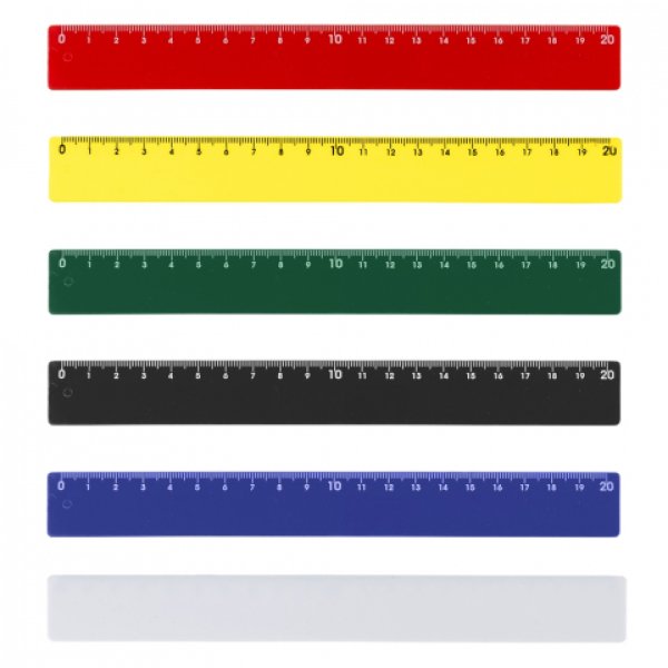 R�gua Pl�stica 15cm / 20cm